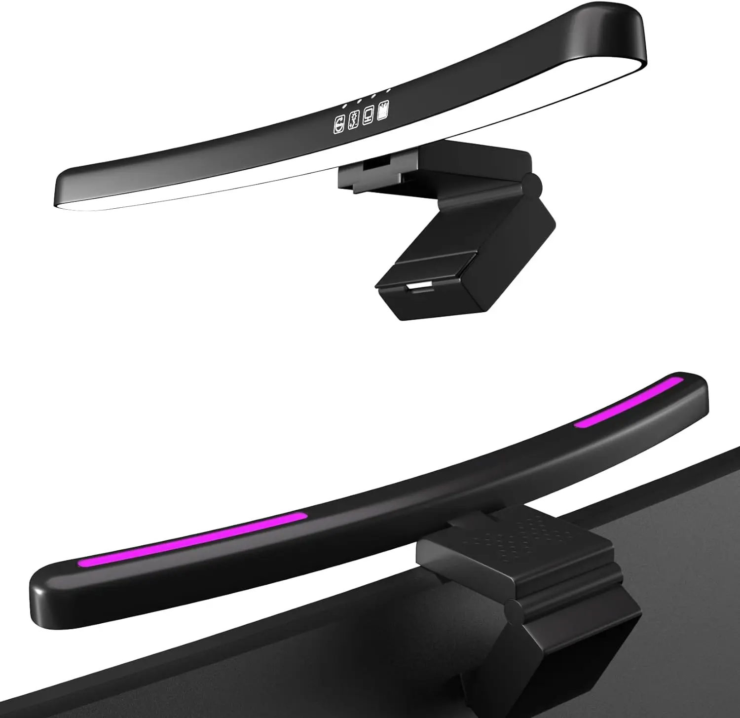 Gaming Accessories Bedroom - Lampa monitorowa zakrzywiona z podświetleniem RGB,