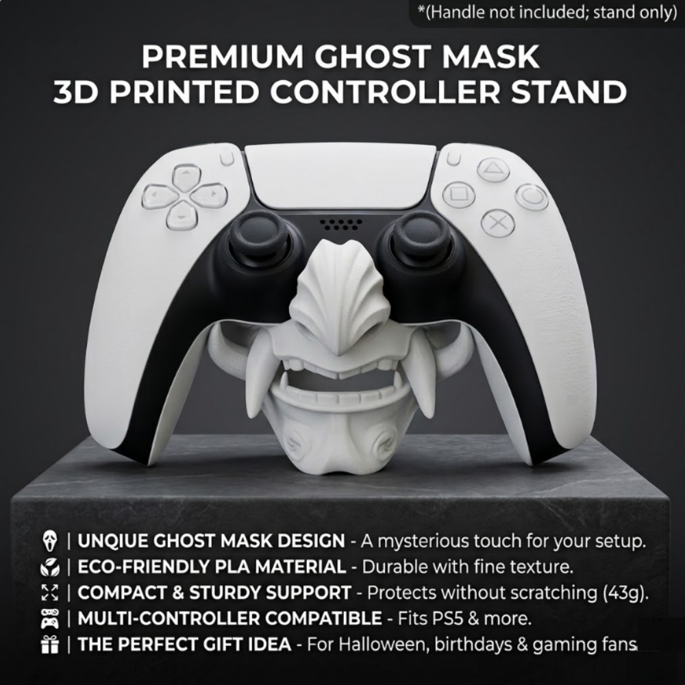 Gaming Accessories Bedroom - Stojak na kontroler PS5 Maska Ducha