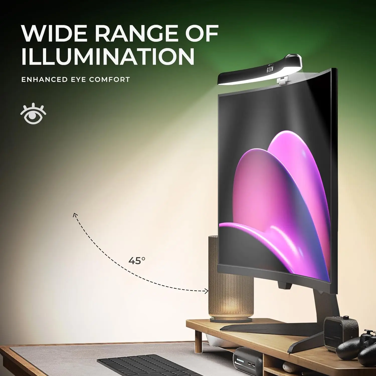 Lampa monitorowa zakrzywiona z – Gaming Accessories Bedroom recenzja i cena
