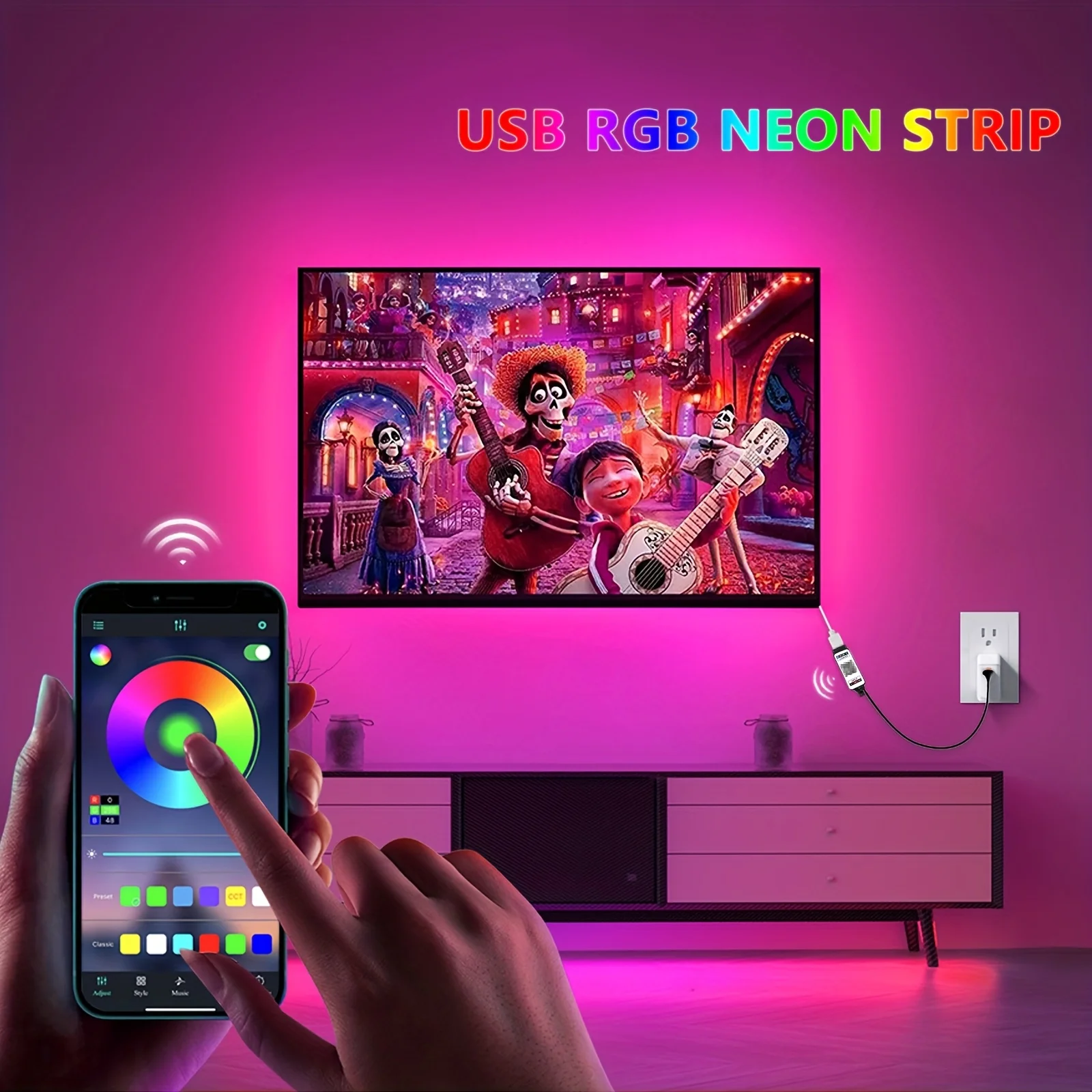 Wodoodporne taśmy LED RGB Neon – Gaming Accessories Bedroom recenzja i cena